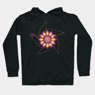 Purple Chakra Meditation Energy Wheel Hoodie